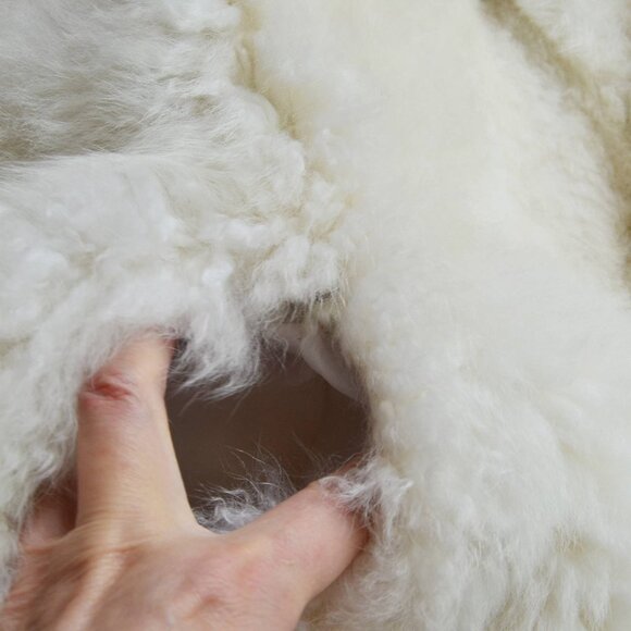 PLUSH Ueilam Vintage Alpaca Fur Vest Size L - Picture 11 of 16